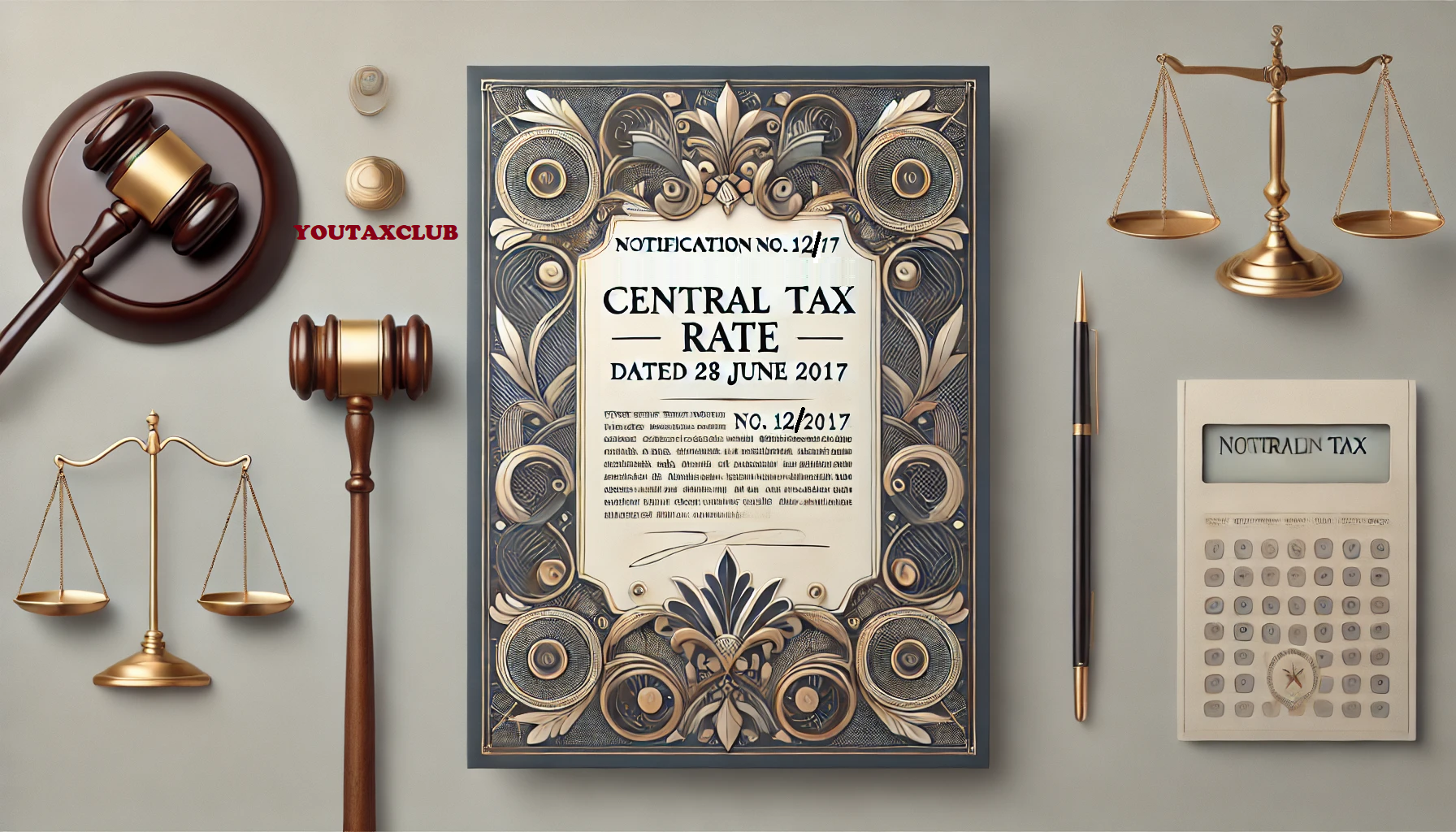 Notification No. 12_2017-Central Tax (Rate) dated 28th June 2017