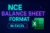 NCE Financial Statement Format – Excel